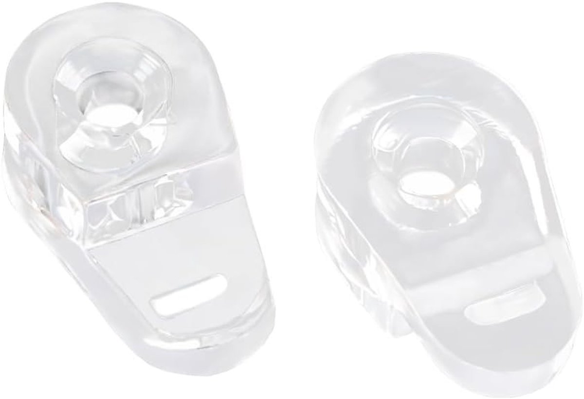 40 Stuks Plastic Glas Paneel Clips voor Glas Deuren, Bevestigingsclips voor 3-4mm Dikke Glasplaten, Ideaal voor Keukenkasten en Meubels