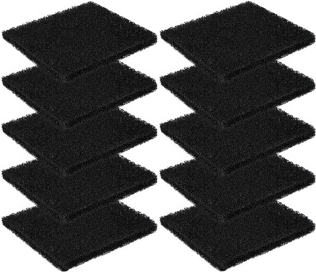 Geurfilter voor Keuken Compostbak en Kattenbak - 8 Stuks Actieve Koolstoffilters, Verwijdert Geuren, Kan Worden Bijgesneden (11.5x10.5x0.5 cm)