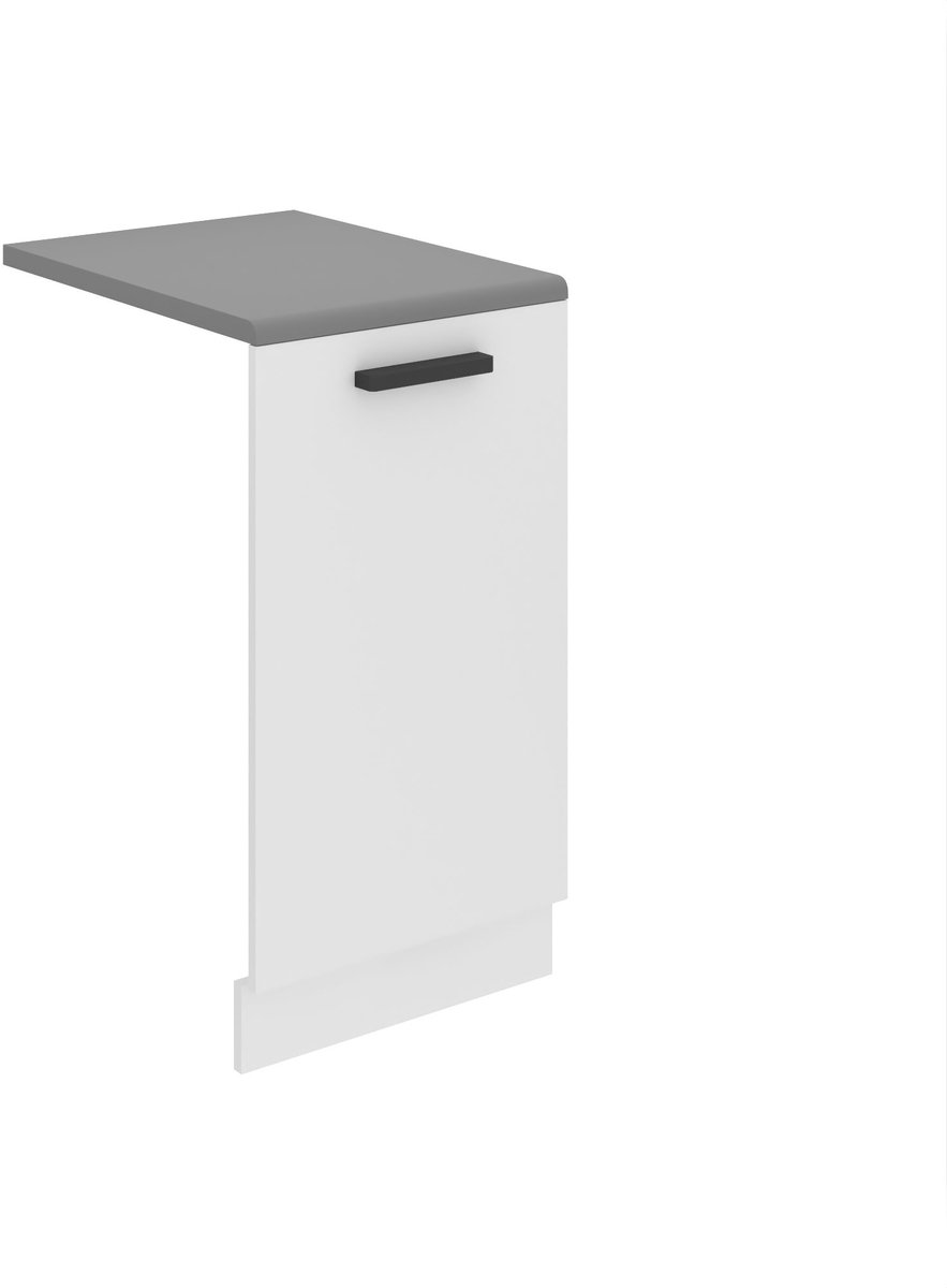 BELINI Voorpaneel Vaatwasser PZ 45 cm met Handgreep met Werkblad - Wit Mat