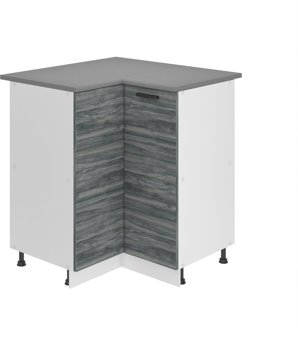 BELINI Hoekonderkast SNP 90 cm met 1 Deur met Werkblad - Glamour Wood