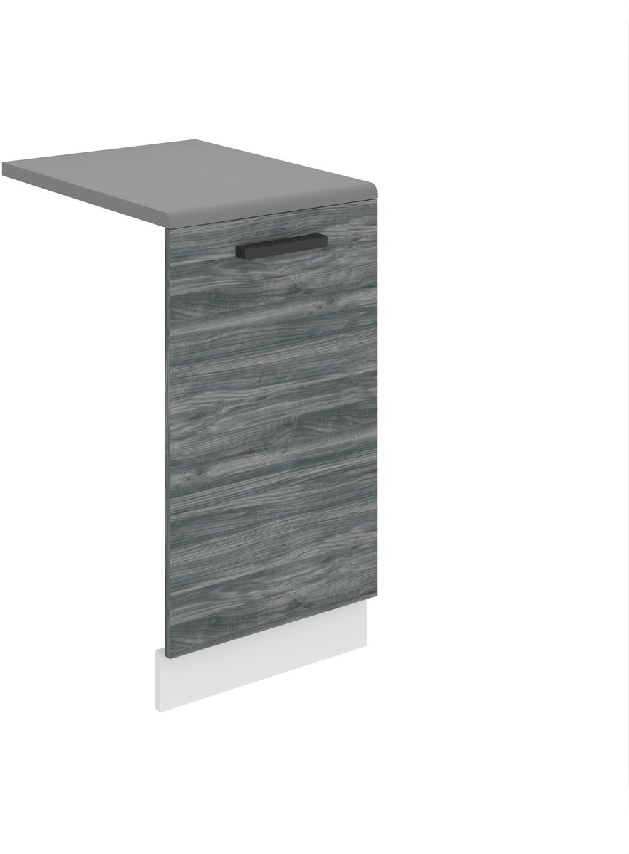 BELINI Voorpaneel Vaatwasser PZ 45 cm met Handgreep met Werkblad - Glamour Wood