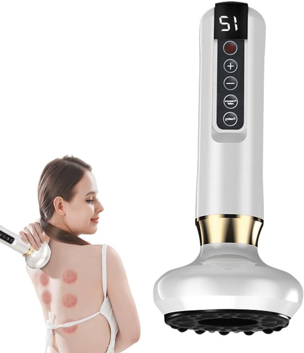 Cellulitis Massager - Lichaamsmasseerder - Huidverbetering - 12 Intensiteitsniveaus - 20x10x7 cm - Wit