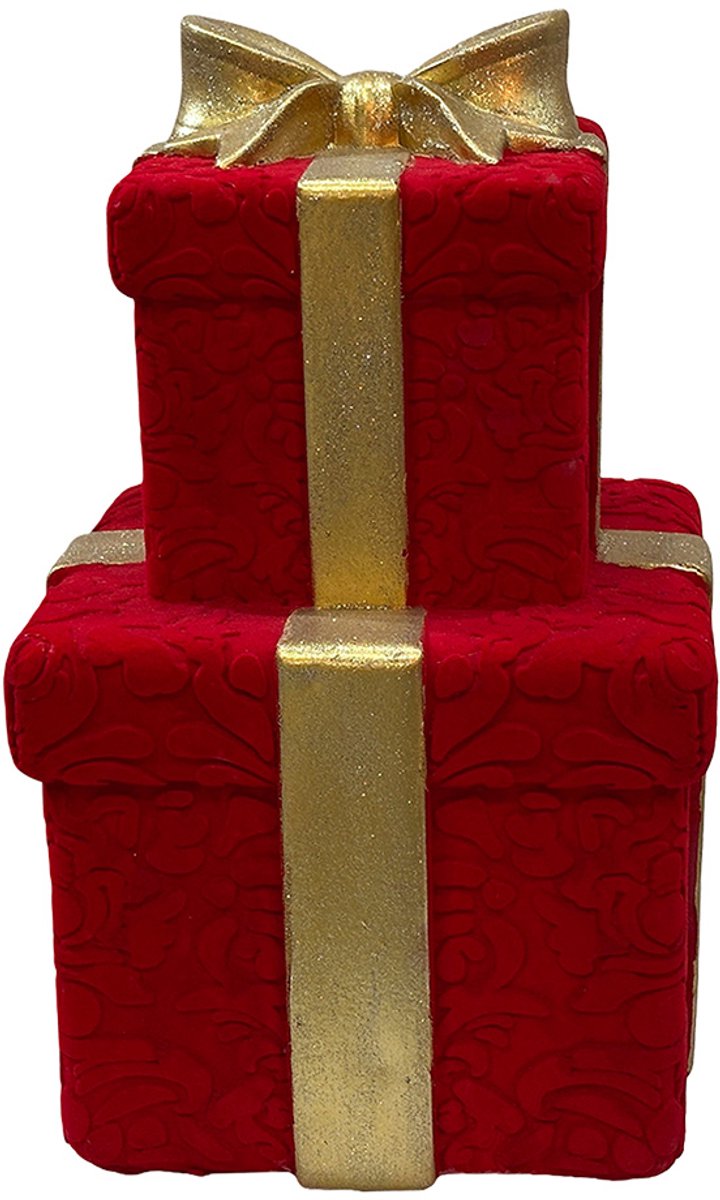 Clayre & Eef Kerstdecoratie Rood Kunststof