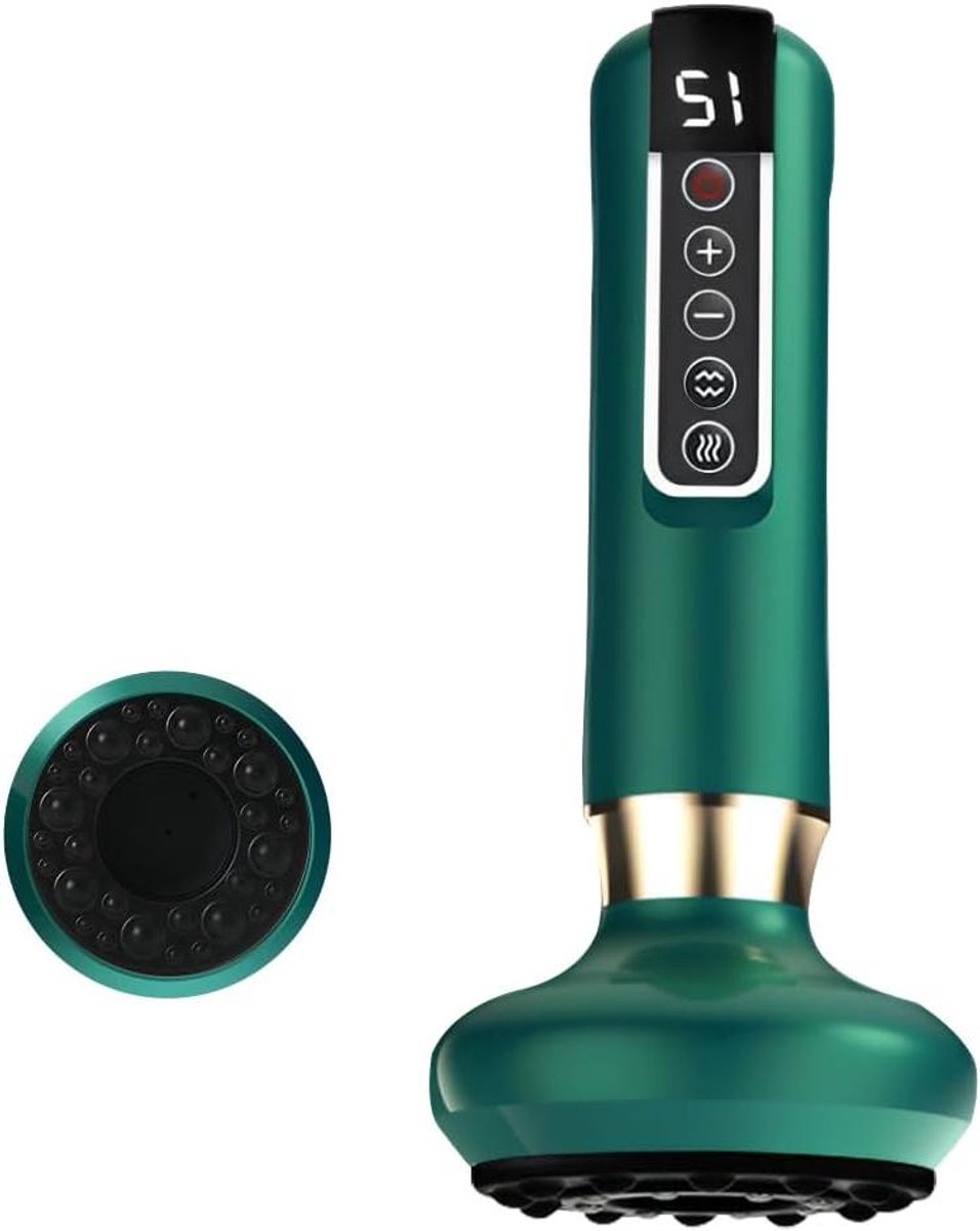Cellulitis Massager - Body Shaper - Huid Verbetering - 12 Instelbare Niveaus - 20 x 9 x 9 cm - Groen