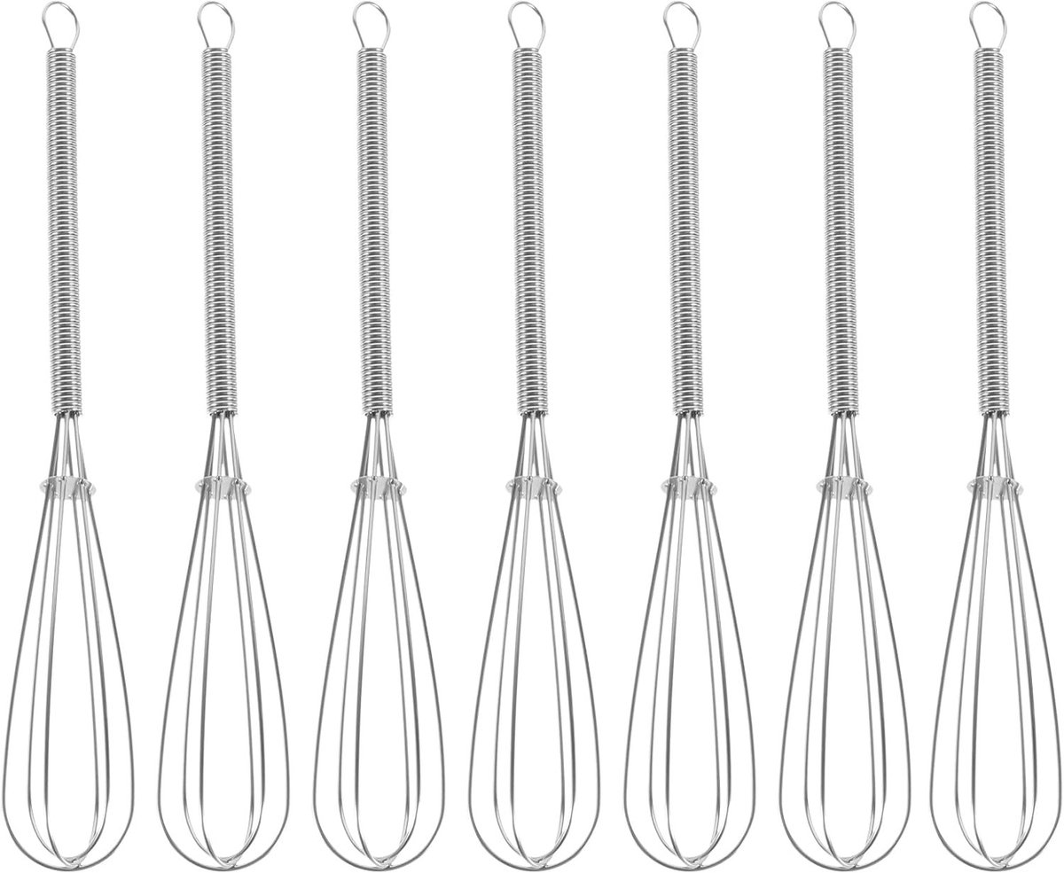 7-delige Haarverf Mengset met Handmixer en Ballonklopper voor Kappers en Thuisgebruik - Ideaal voor Haarverf, Kleuren en Mengtools van RVS