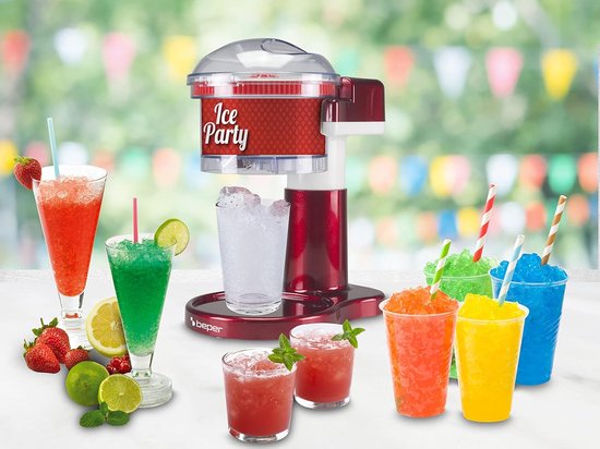 Elektrische ijscrusher 30W - Ice Crusher machine met RVS messen, veiligheidsvergrendeling, voor slush en cocktails — afbeelding 4