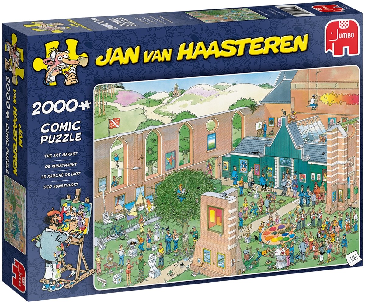 Jan van Haasteren De Kunstmarkt puzzel - 2000 stukjes — afbeelding 13