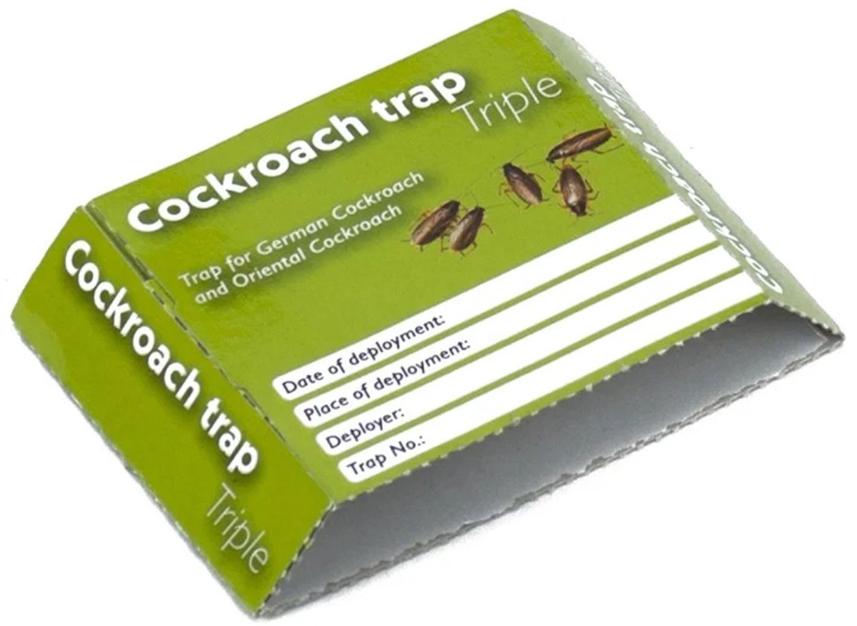 Insective Kakkerlakken lijmval triple (30 stuks) - Effectieve Insectenval