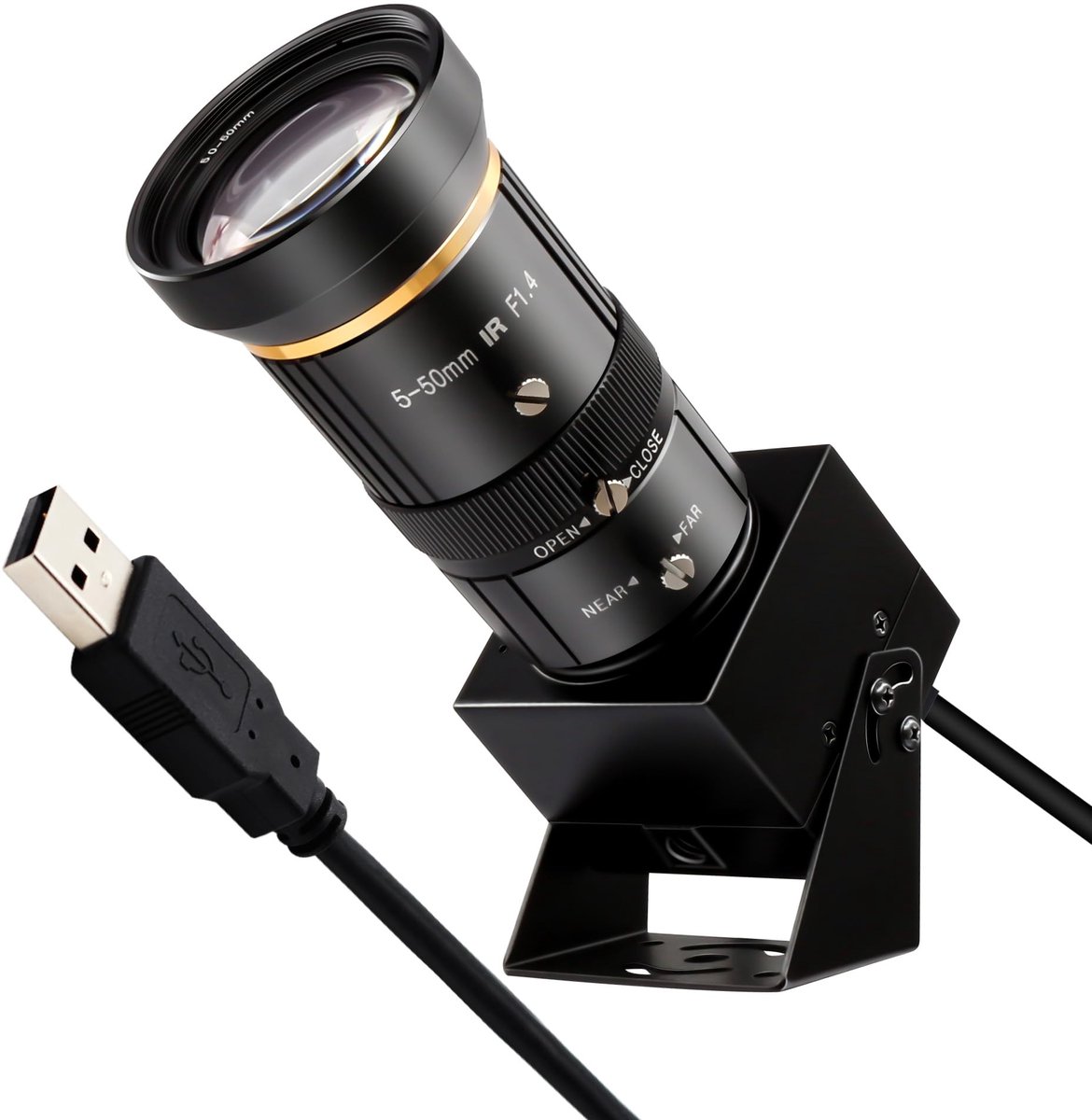 Solidchoice - 5MP USB Camera met Telelens en 10x Zoom