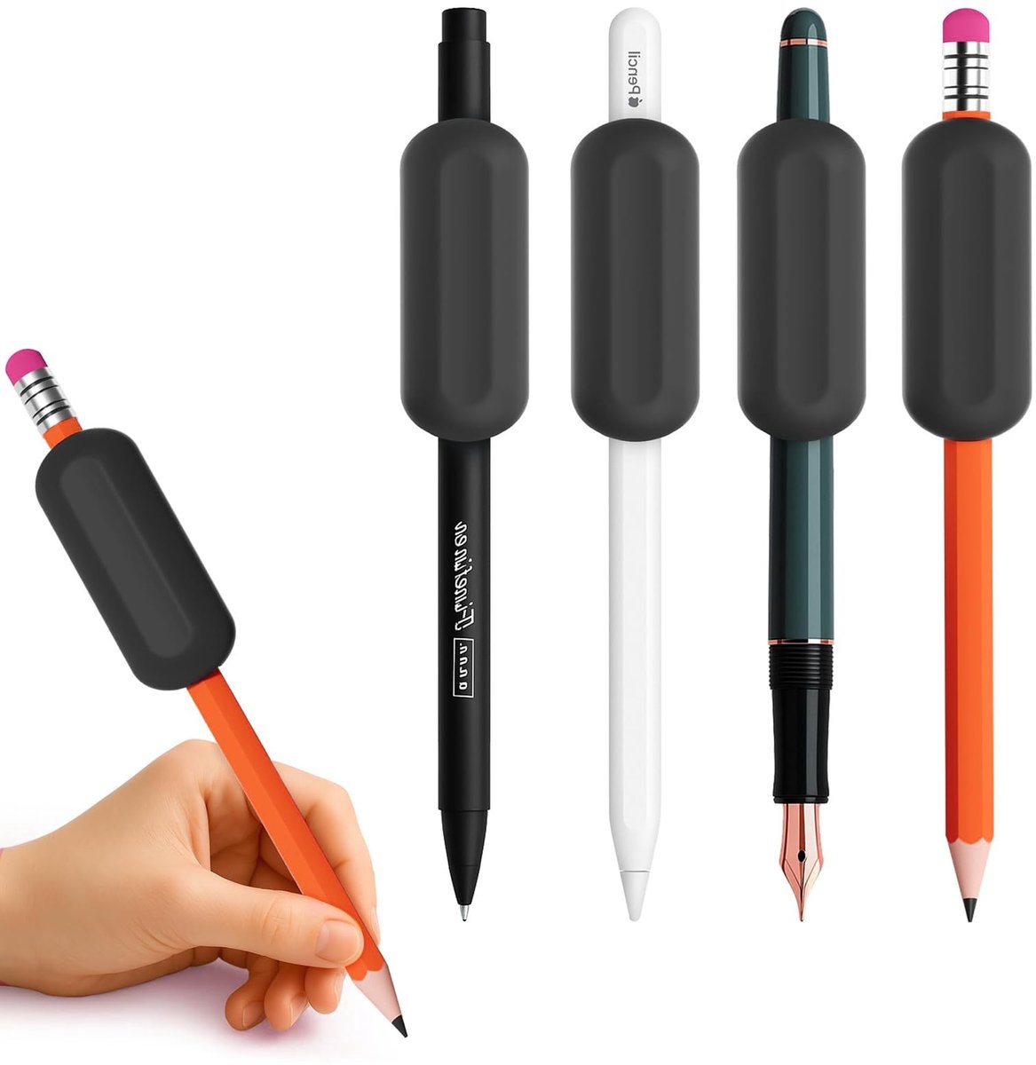 Solidchoice - Set van 5 Ergonomische Schrijfhulpen voor Kinderen