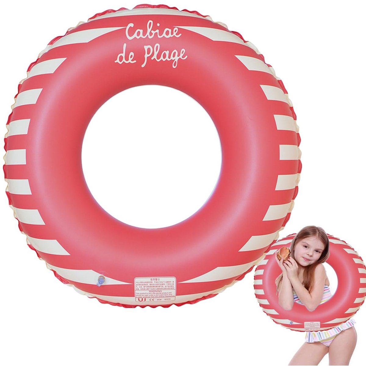 Solidchoice - Opblaasbare Retro Zwemring voor Kinderpoolparty's