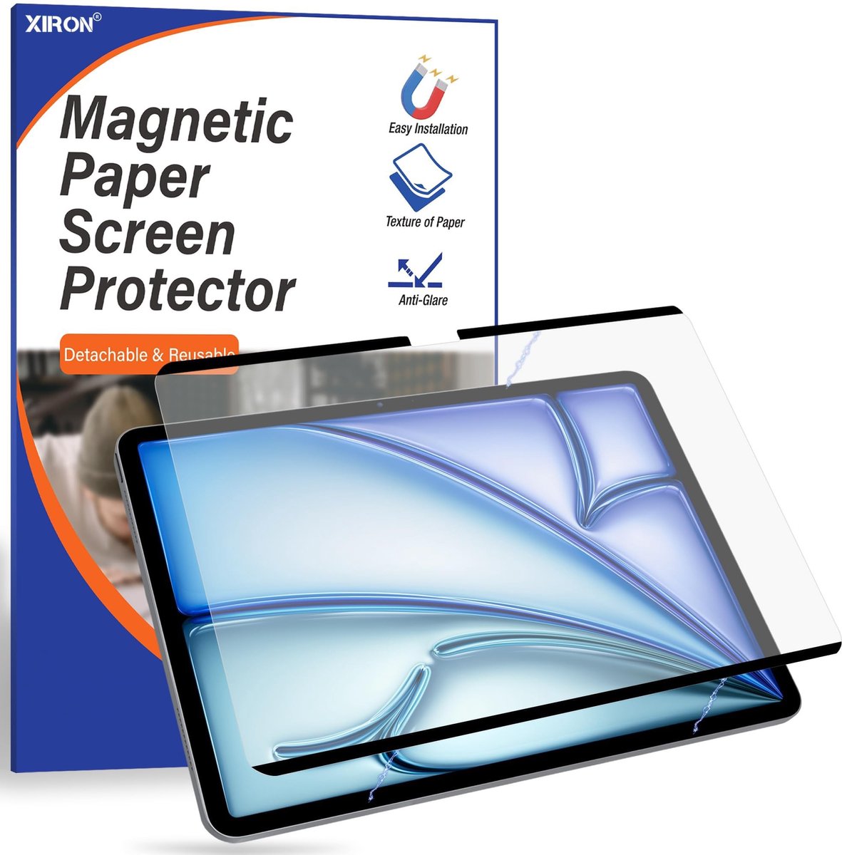 Solidchoice - Magnetische Matte Screen Protector voor iPad Air 11 inch M2/M3