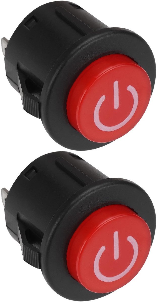 Solidchoice - 2 Stuks Startknop Schakelaar 12V voor Kinderen Elektrische Auto's