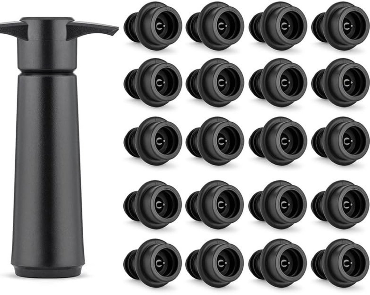 Solidchoice - Wijnvacuumpomp met 4 Stoppen voor Het Bewaren van Wijn