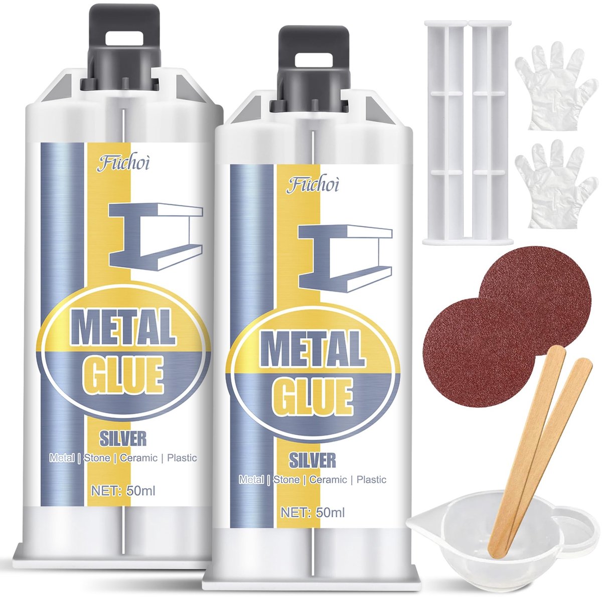 Solidchoice - Extra Sterke 2 Componenten Metalen Lijm 100ml voor Reparaties
