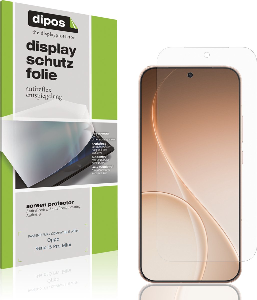 dipos – 4x Matte Beschermfolie geschikt voor Oppo Reno15 Pro Mini | Krasbestendige & antireflecterende Screenprotector Ultra-Thin