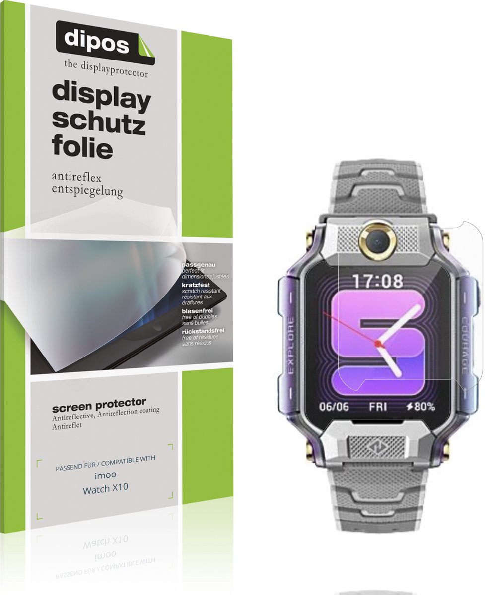 dipos – 6x Matte Beschermfolie geschikt voor imoo Watch X10 | Krasbestendige & antireflecterende Screenprotector Ultra-Thin
