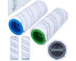 Rosfix Vervangingsrol Mop - Microvezel Hoge Absorptie - 145x45mm, 2 Stuks - Geschikt voor Kärcher