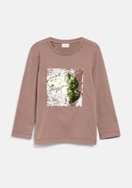 s.Oliver - male - T-shirt met lange mouwen en omkeerbare pailletten