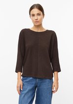 s.Oliver - female - Shirt van gemengde stoffen met vleermuismouwen