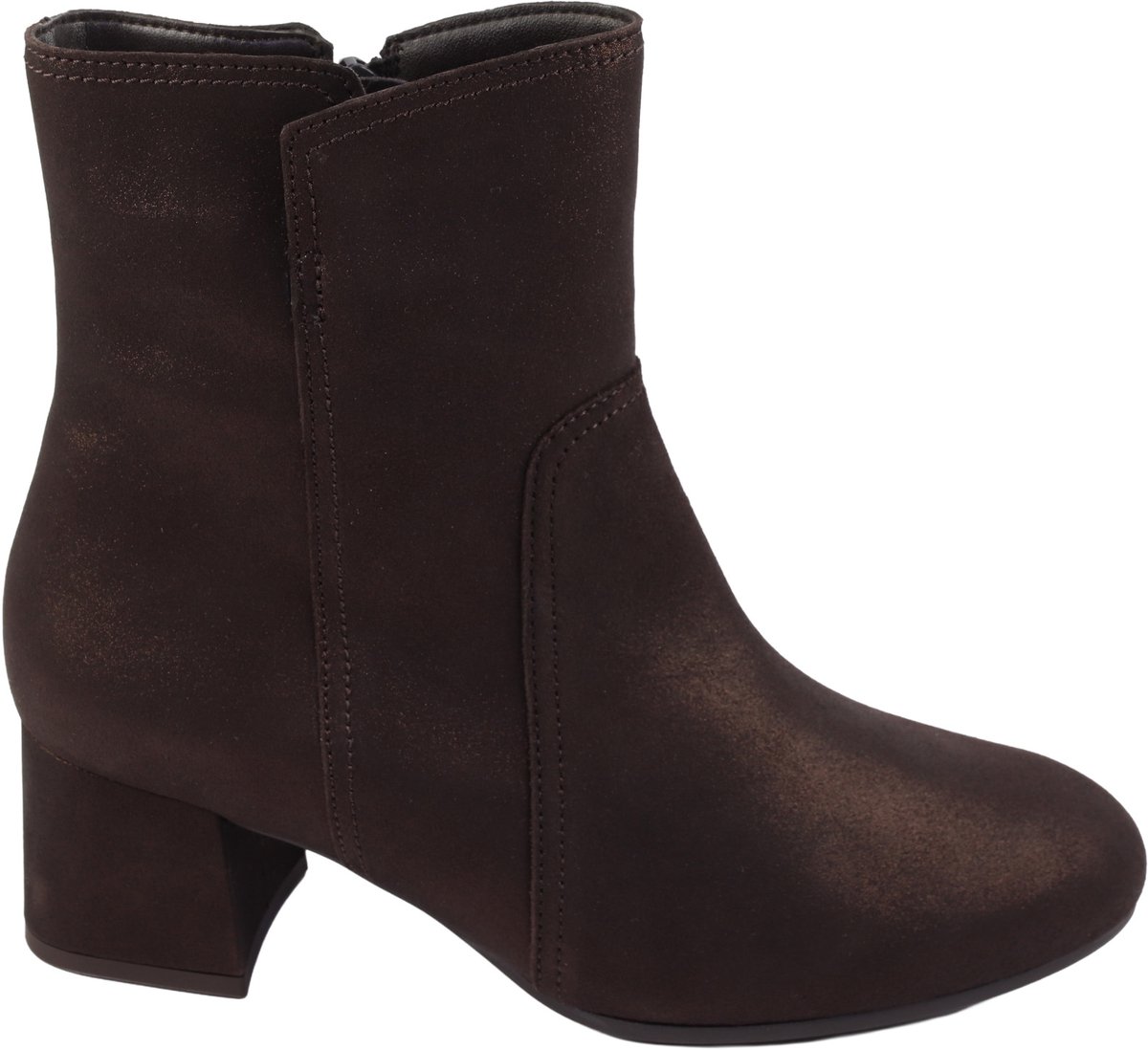 Gabor - 8063 - Enkellaarzen Vrouwen - bruin nubuck/suede - 38