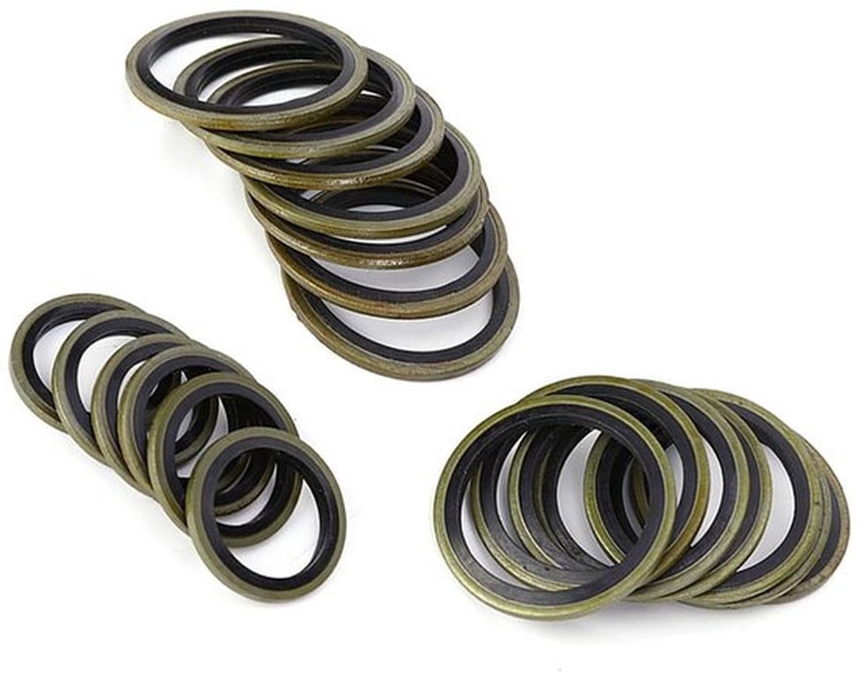 Afdichtingsset 240 Stuks - Rubberen Onderdelen - Metalen Onderdelen - Leidingen - Olieafdichting - Duurzaam - Afdichtingen