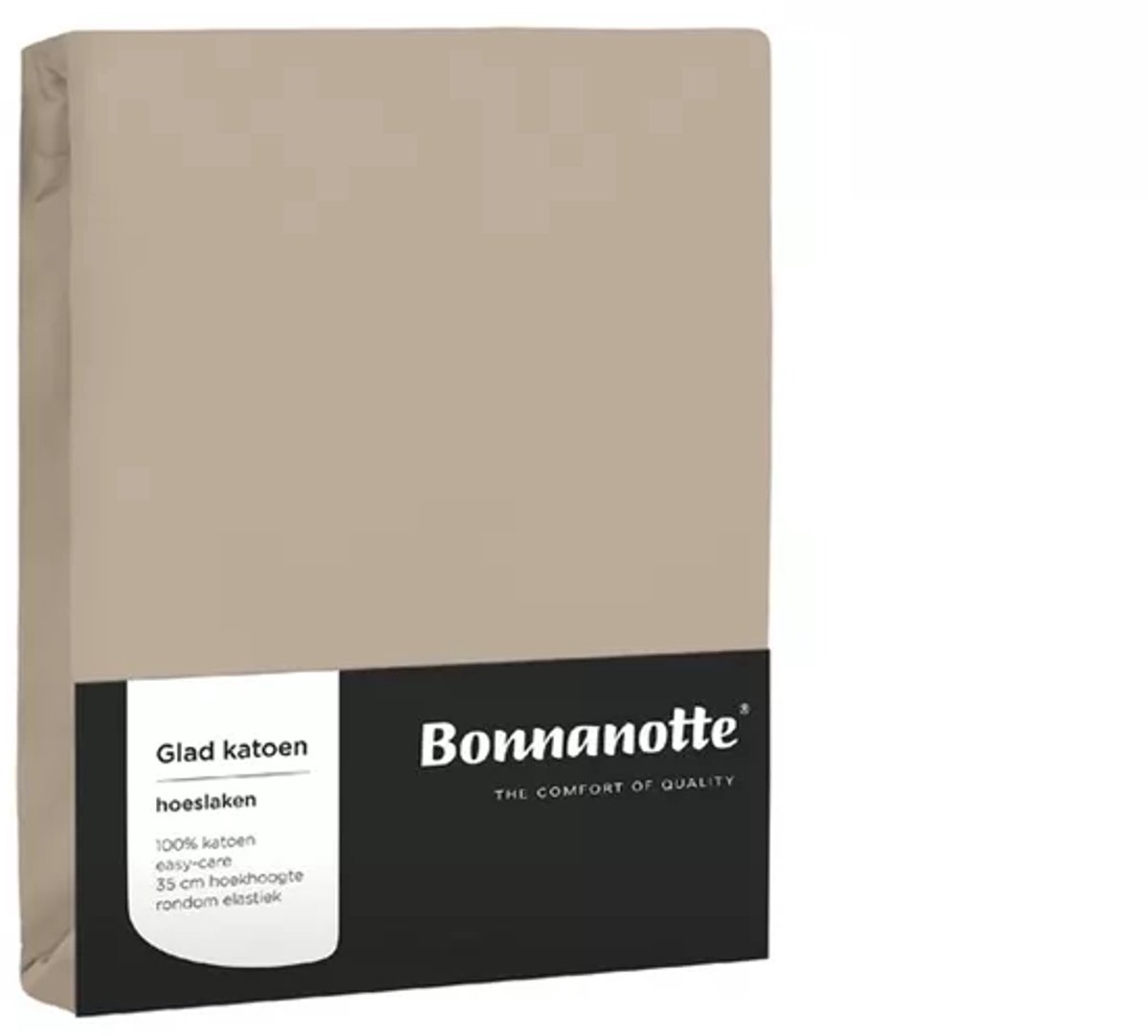 Bonnanotte Hoeslaken Katoen Kiezel 140x200