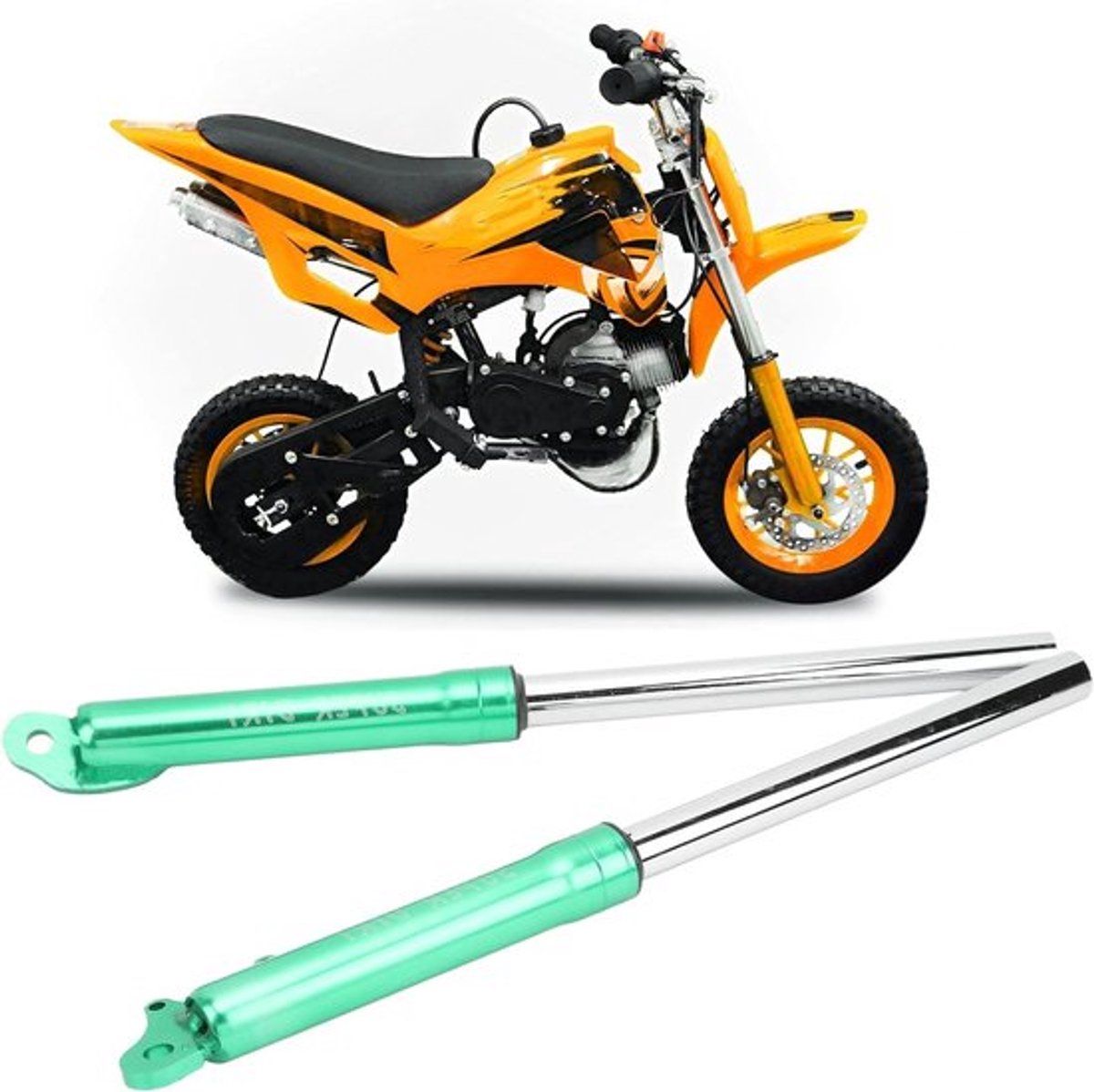 Metalen Voorvork Schokdemper voor Mini Pocket Bike 47cc 49cc - Vering, Schokabsorber en Dirtbike Accessoires