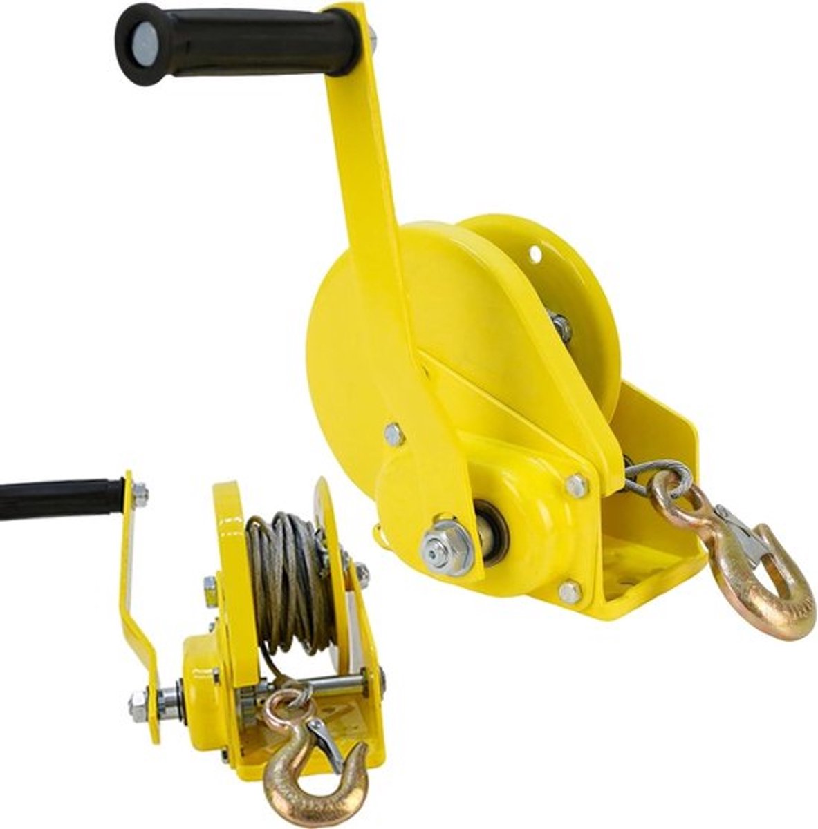 Handlier met Rem, 1200 lb/545 kg, 10 Meter, Geschikt voor Auto, Boot en Trailer, Handgereedschap voor Hijstoepassingen