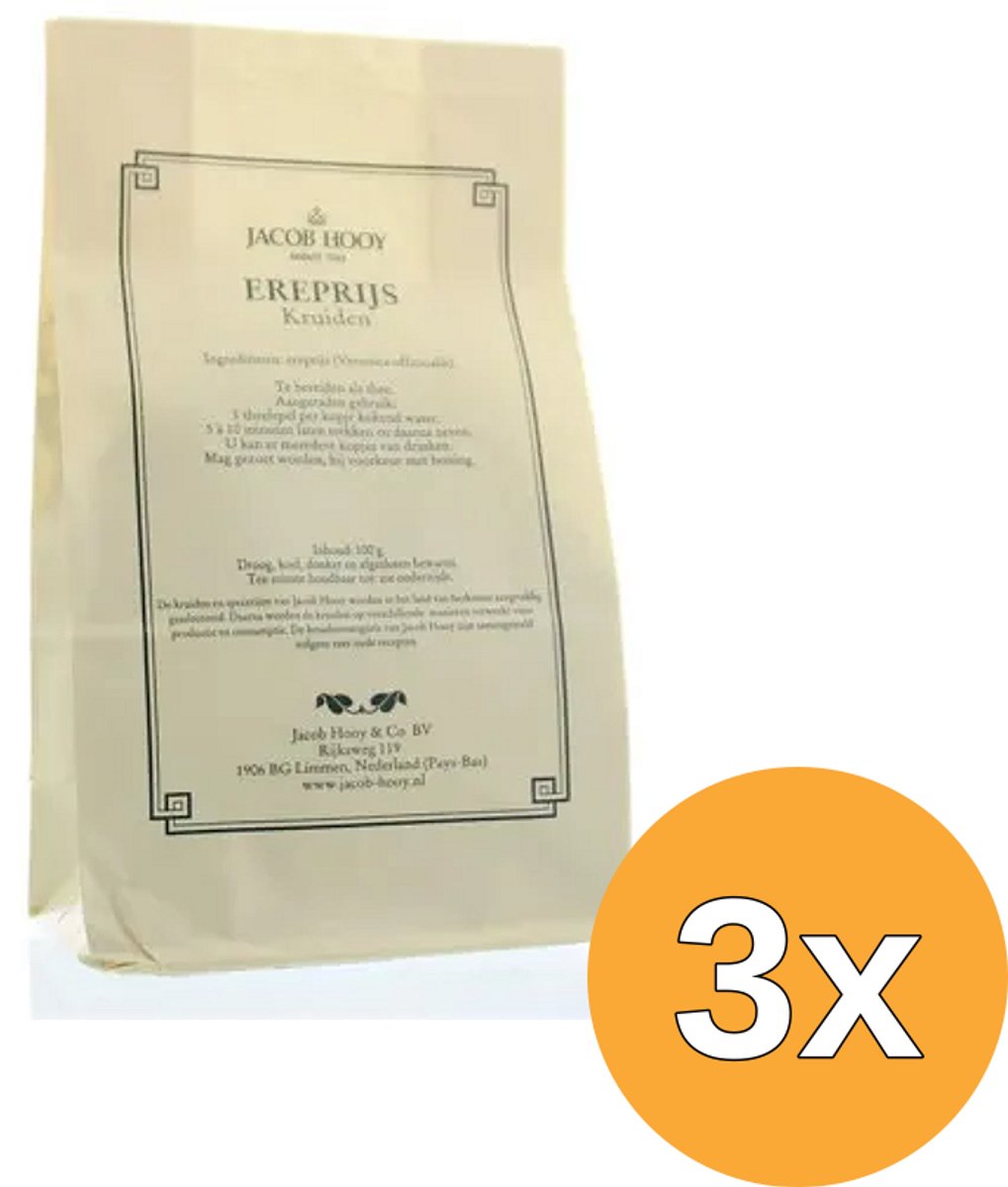 3x Jacob Hooy Ereprijs (100 gr)