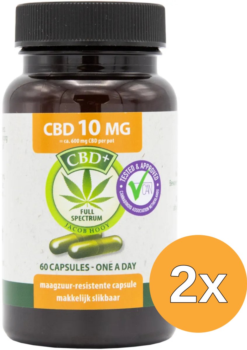 2x Jacob Hooy CBD 10Mg (60 capsules)