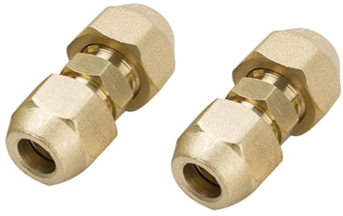 Nippel Dubbel - Schroefdraadfitting - Messing - Verlenging Buis - Sanitair - Roestbestendig - Fitting