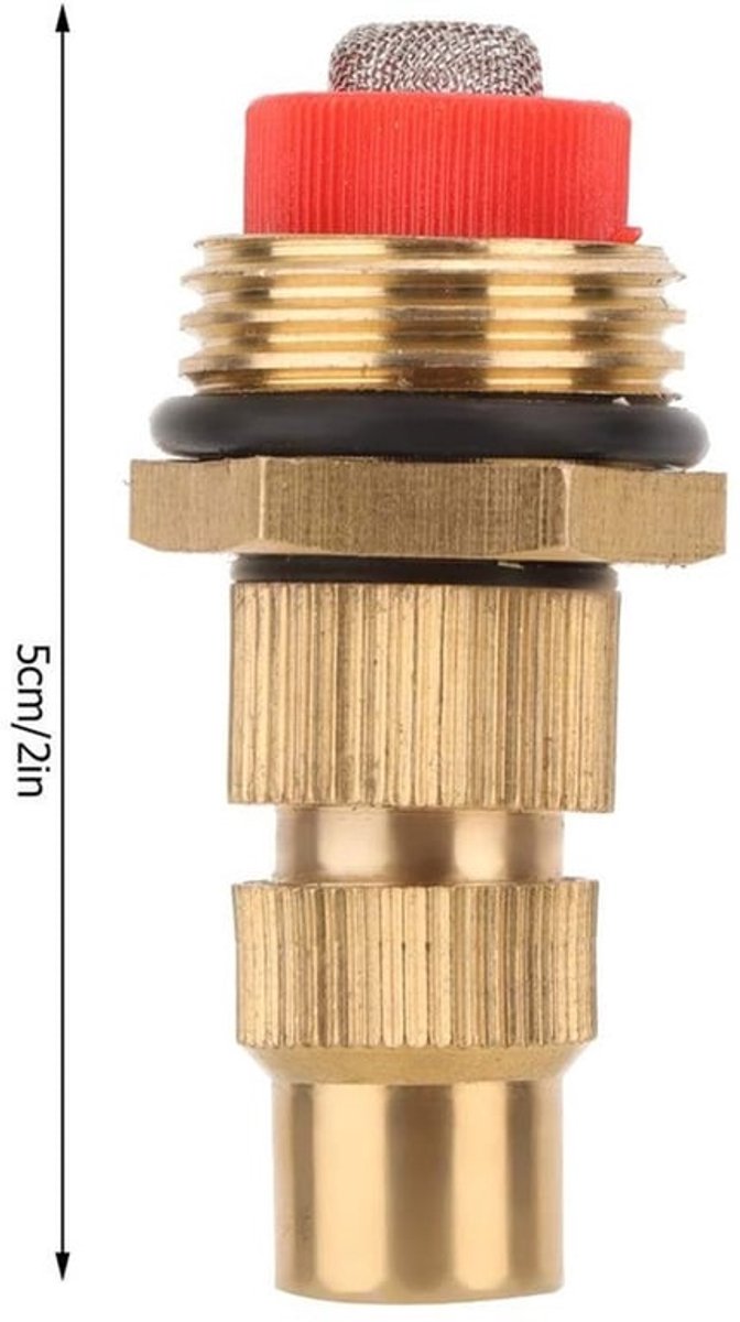 Verstelbare Sproeikop Tuinslang - Irrigatie Sprinkler - Koper - Spuitdiameter 2 m - G1/2'' Buitenschroefdraad - 360 Graden Bedekking
