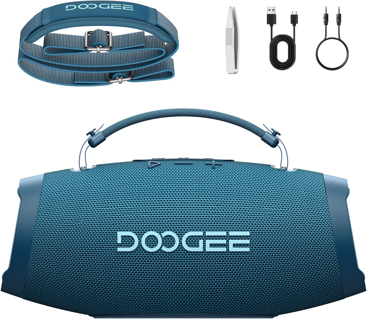 DOOGEE Wild Boom - Bluetooth Speaker - Draagbare Bluetooth Speaker - 20 uur Waterdicht - Blauw