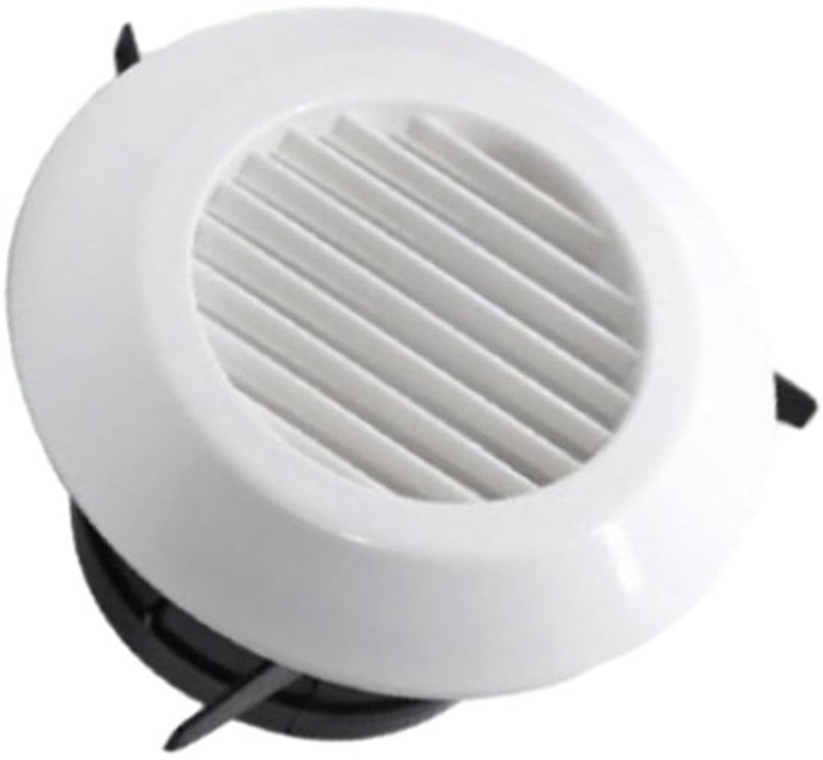 Luchtrooster Rond - ABS Materiaal - Wandmontage/Plafondmontage - Compact en Solide - Wit Paneel - Eenvoudig te Reinigen - Ventilatierooster
