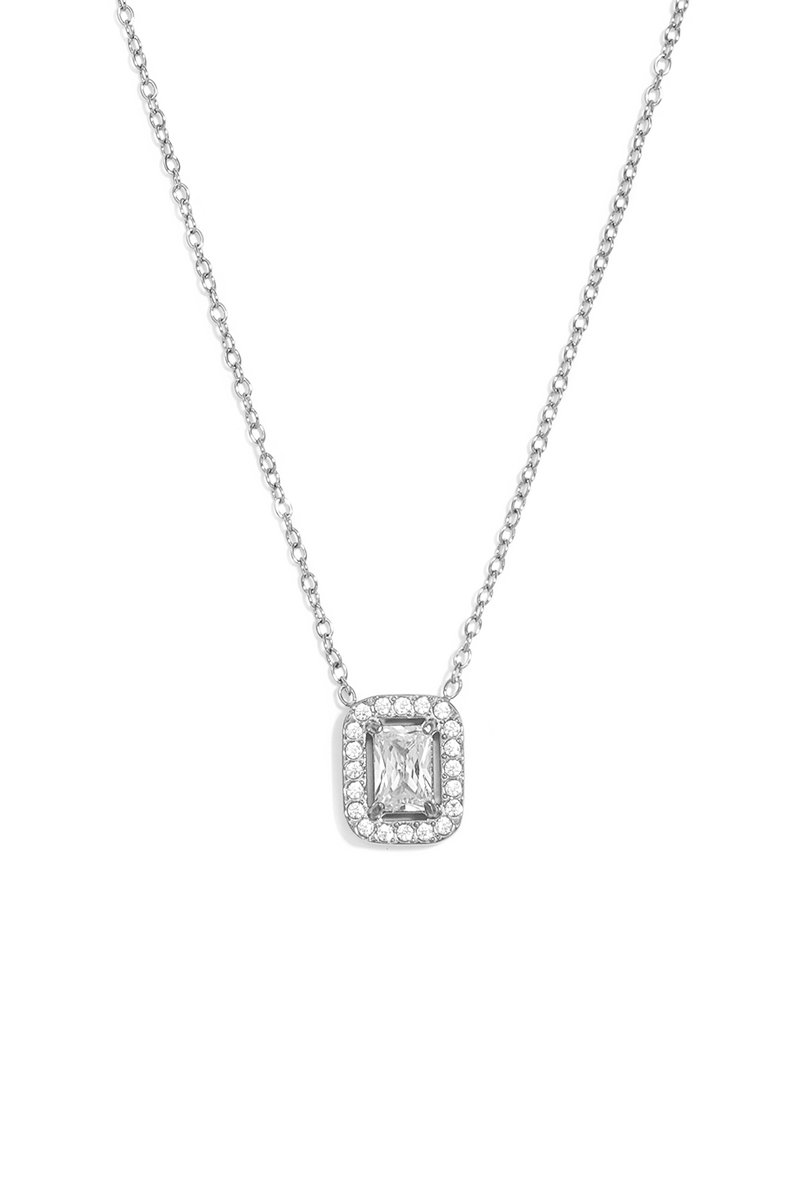 Arakatisch-Geometrische Schakelketting met Strak Motief – RVS - Zilver