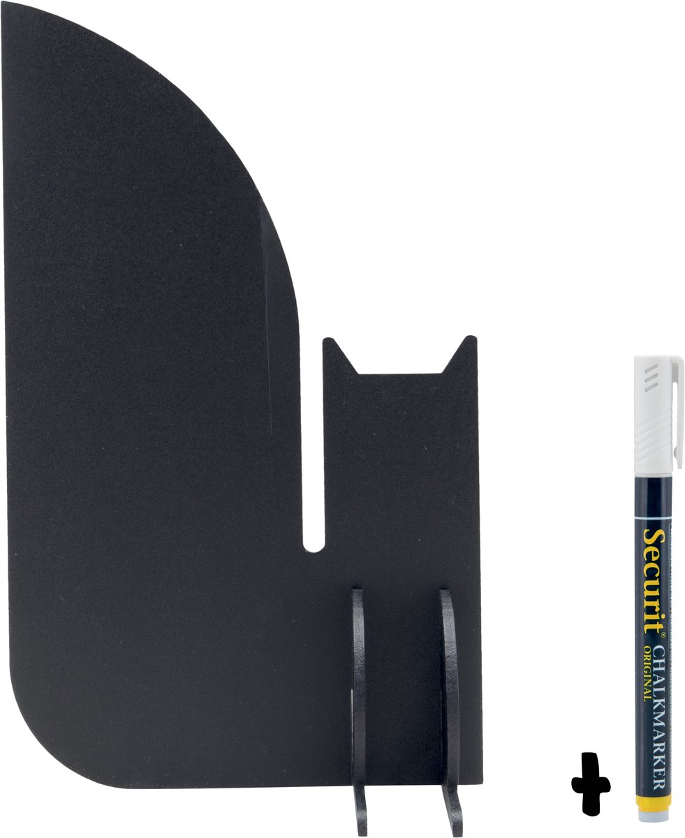 Securit® 3D vrijstaande eekhoorn-krijtbord