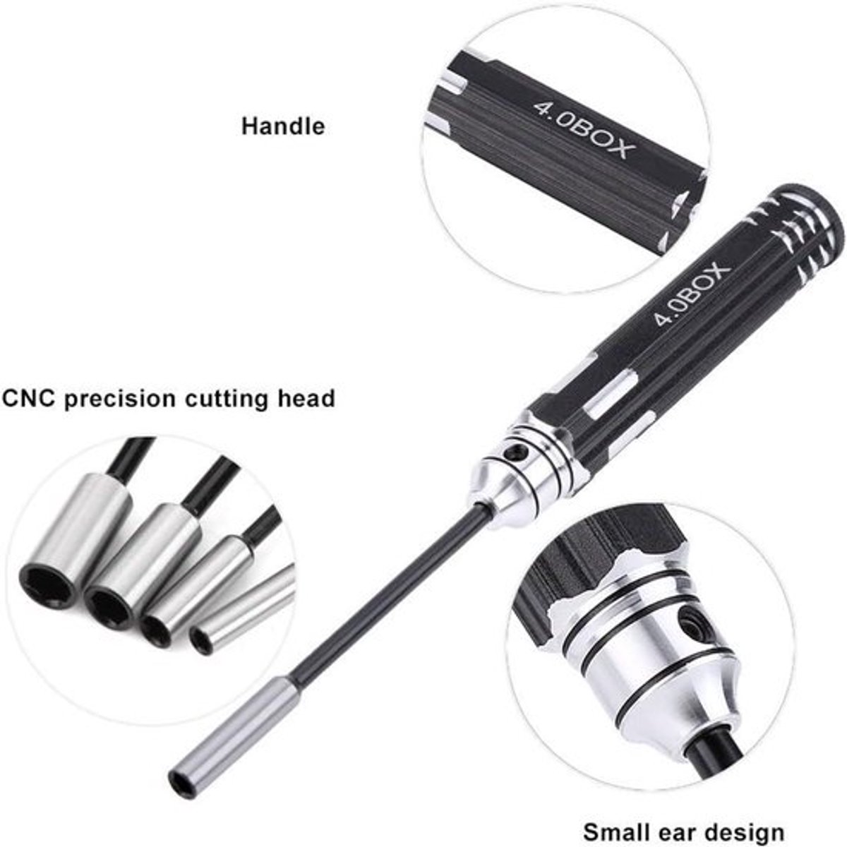 Gereedschapsset voor RC-onderdelen en accessoires - Moeren & boutset - 4.0 5.5 7.0 8.0 mm - Auto's, helikopters, vliegtuigen - Schroevendraaierset fans - Allround accessoires