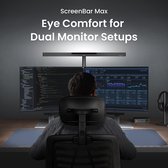 BenQ ScreenBar Max Bureaulamp voor Twee Monitoren | ASYM-TriZone Light™ & Automatische Verlichting