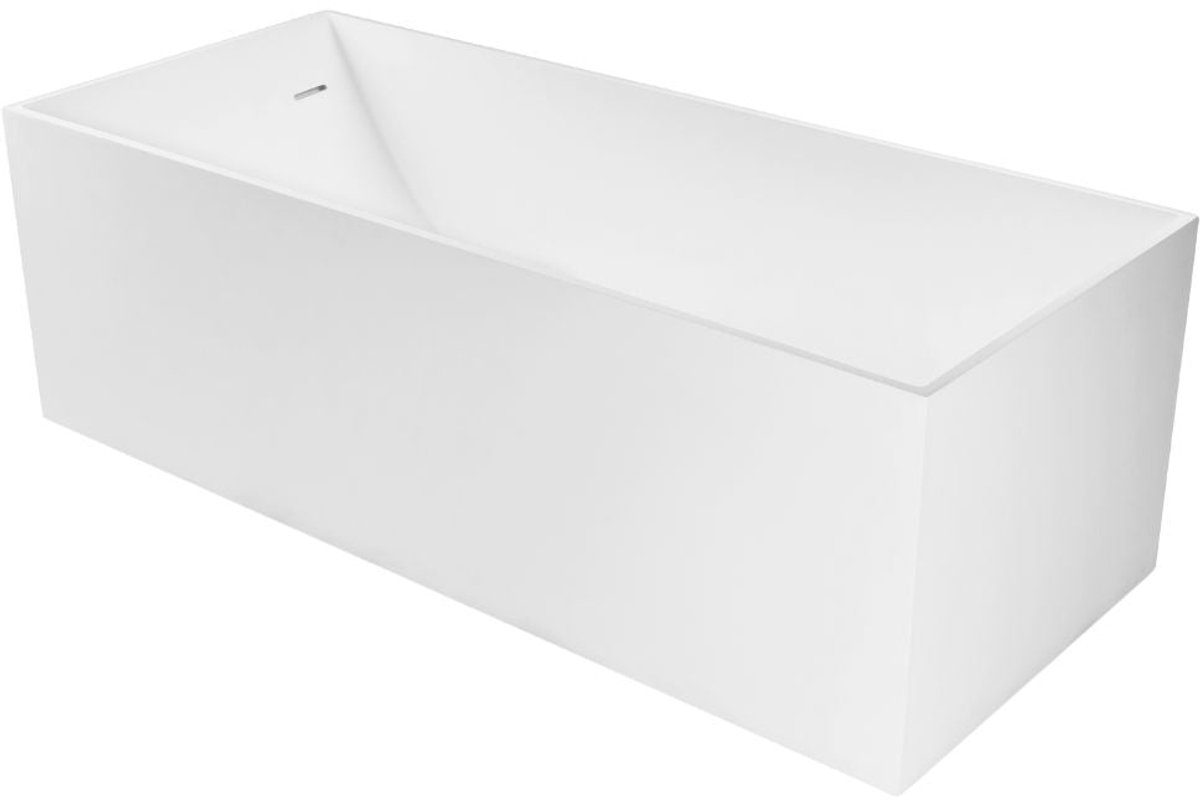 Vrijstaand ligbad Sanitado Industry Experience solid surface 170x72cm mat wit