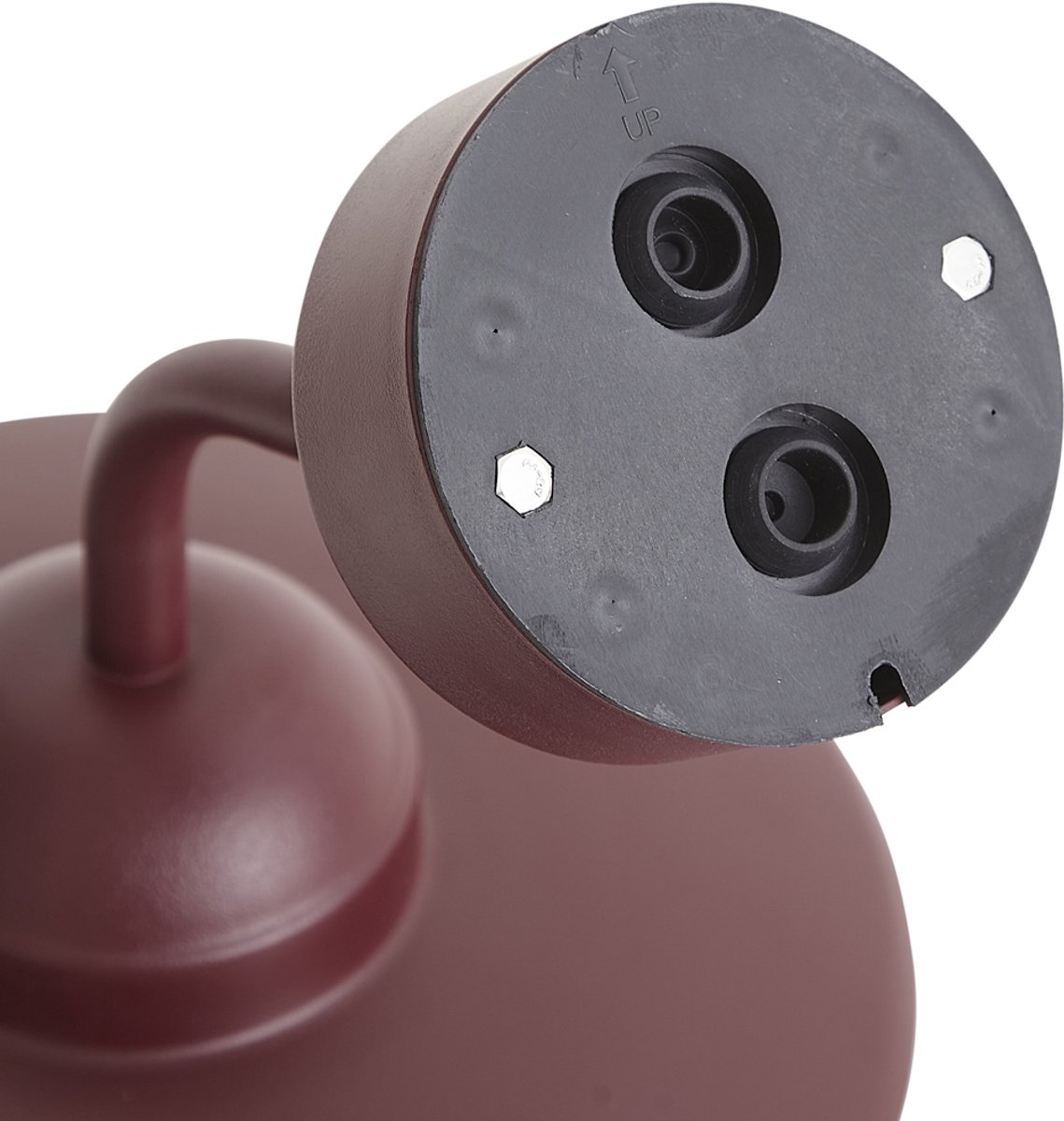 Qazqa retro wandlamp, buitenlamp met glas voor in de tuin - Munich - rood, max. 15W, geschikt voor led, 26cm, IP44, rond