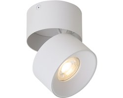 Qazqa verstelbare spot, opbouwspot, plafondspot - Echo - wit , max. 10W, geschikt voor led, 9cm, rond, ideaal als hal, keuken, slaapkamer en woonkamer