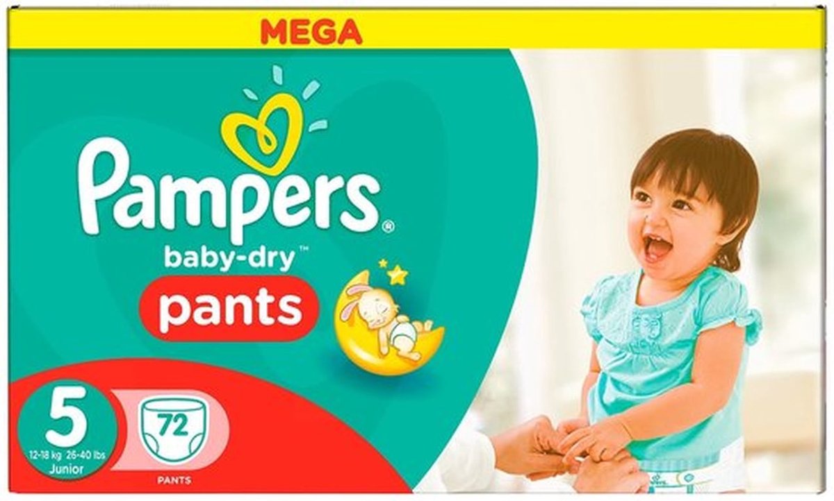 72 Stuks Babyluiers Maat 5 (12-18 kg) - Junior
