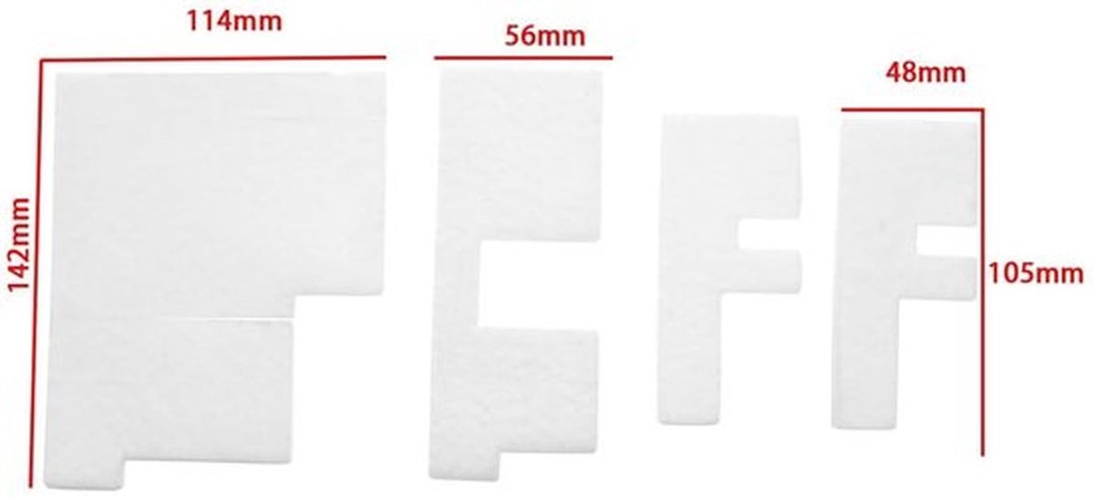 Afval Inktcartridge Pad Spons - Compatibel - Printer - Set Van 4 Stuks - Vervangbare Onderdelen - Geschikt Voor G1100 G2100 G4400 G2210 Model - Zwart
