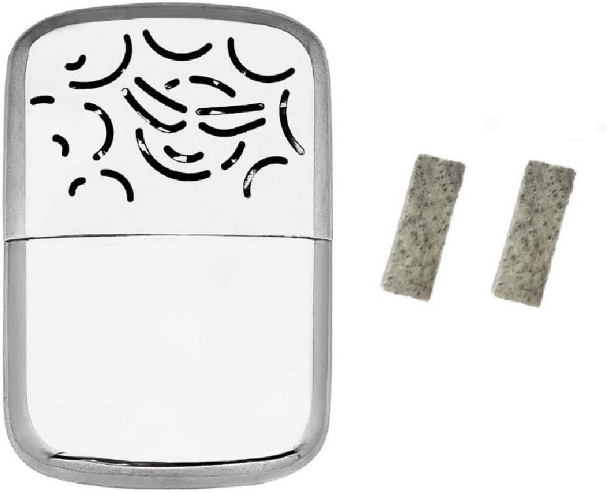 Solidchoice - Handwarmer met 2 Vervangende Katalysatoren, Silver, Herbruikbaar