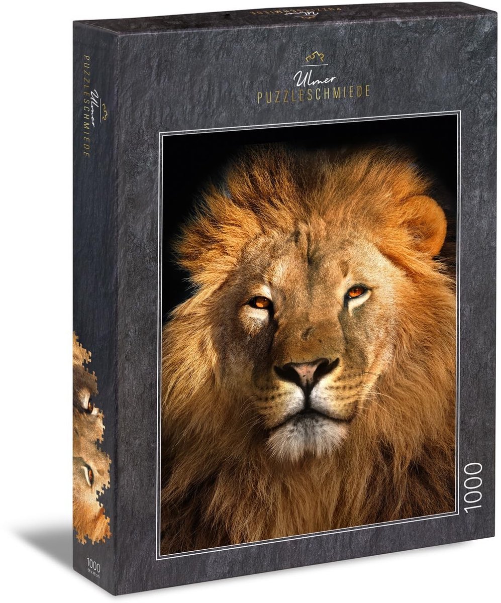 Solidchoice - Puzzel 'Königs-Portrait' - 1000 Stukken Leeuwen Puzzel voor Dierliefhebbers