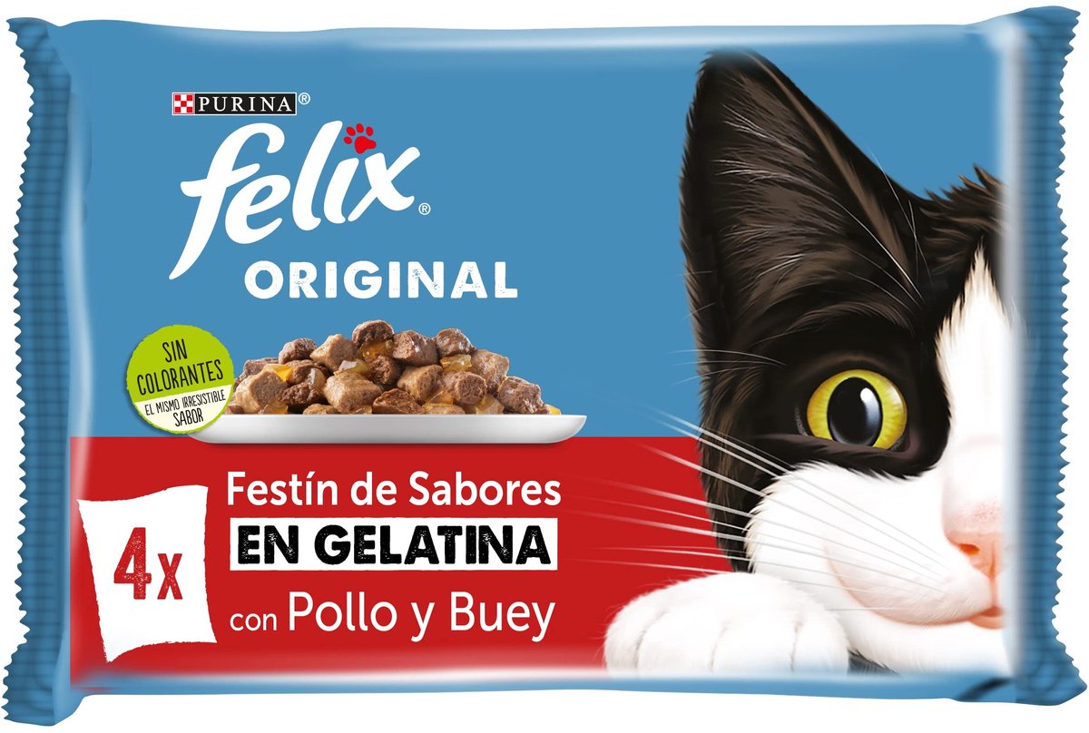 Solidchoice - Gelatine Kattenvoer voor Volwassen Katten, 12 Packs