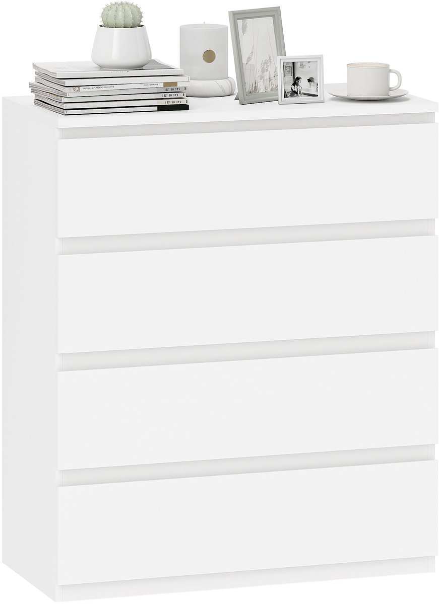 HOMCOM Ladekast - Spaanplaat - 80x39x73cm - Wit