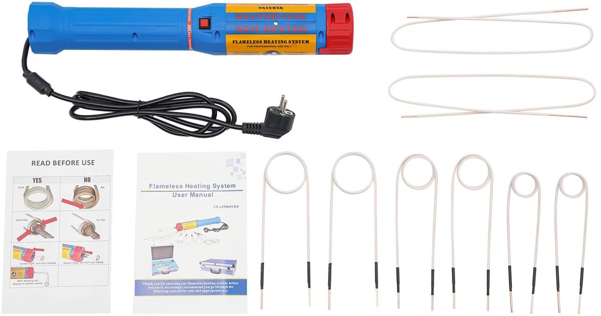 Solidchoice - Magnetische Inductieverwarmer met 8 Verwarmcoils