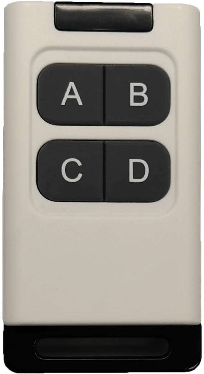Solidchoice - 2.4G Afstandsbediening voor Bluetooth Relay met 4 Knoppen